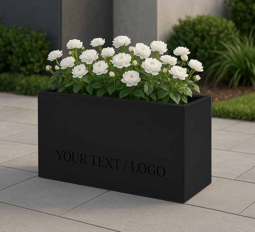 Illuminated Rectangular Planters