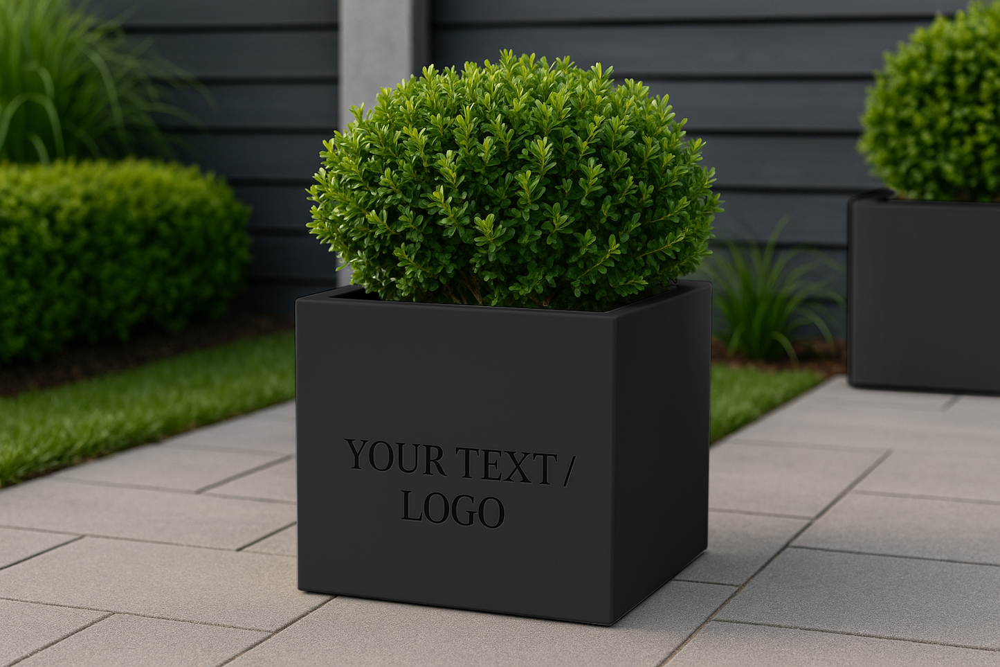 Illuminated Square Planters