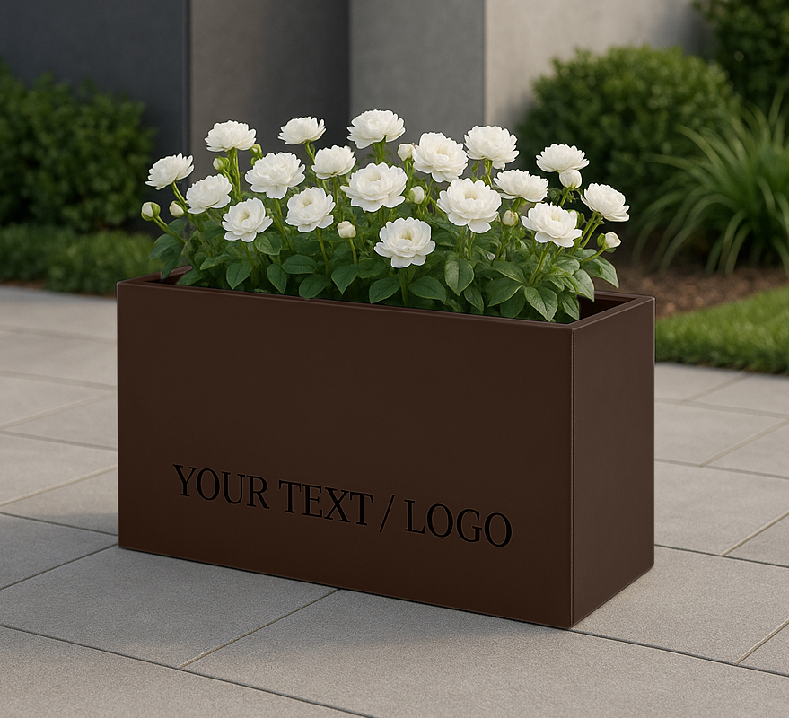 Illuminated Rectangular Planters