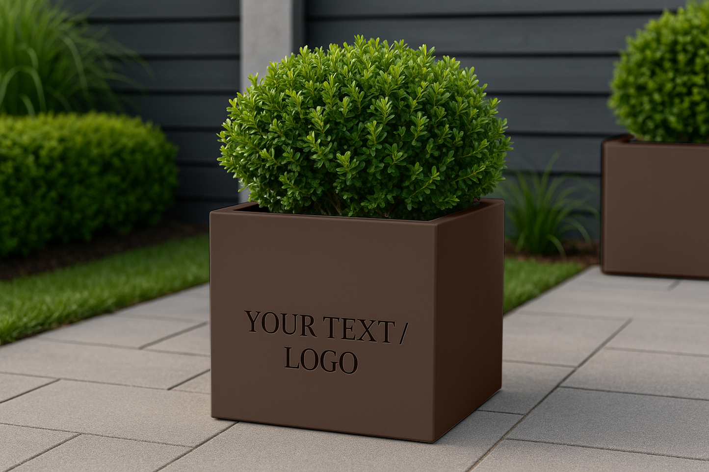 Illuminated Square Planters