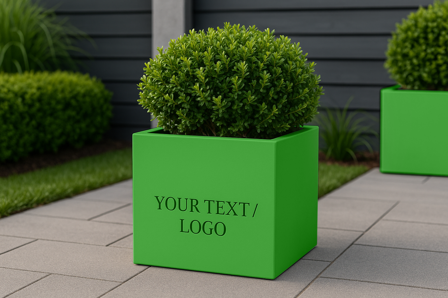 Illuminated Square Planters