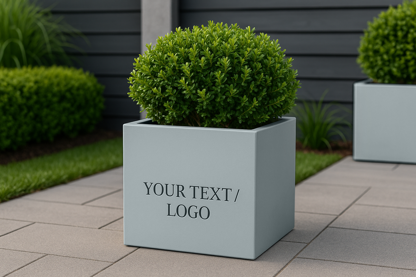 Illuminated Square Planters