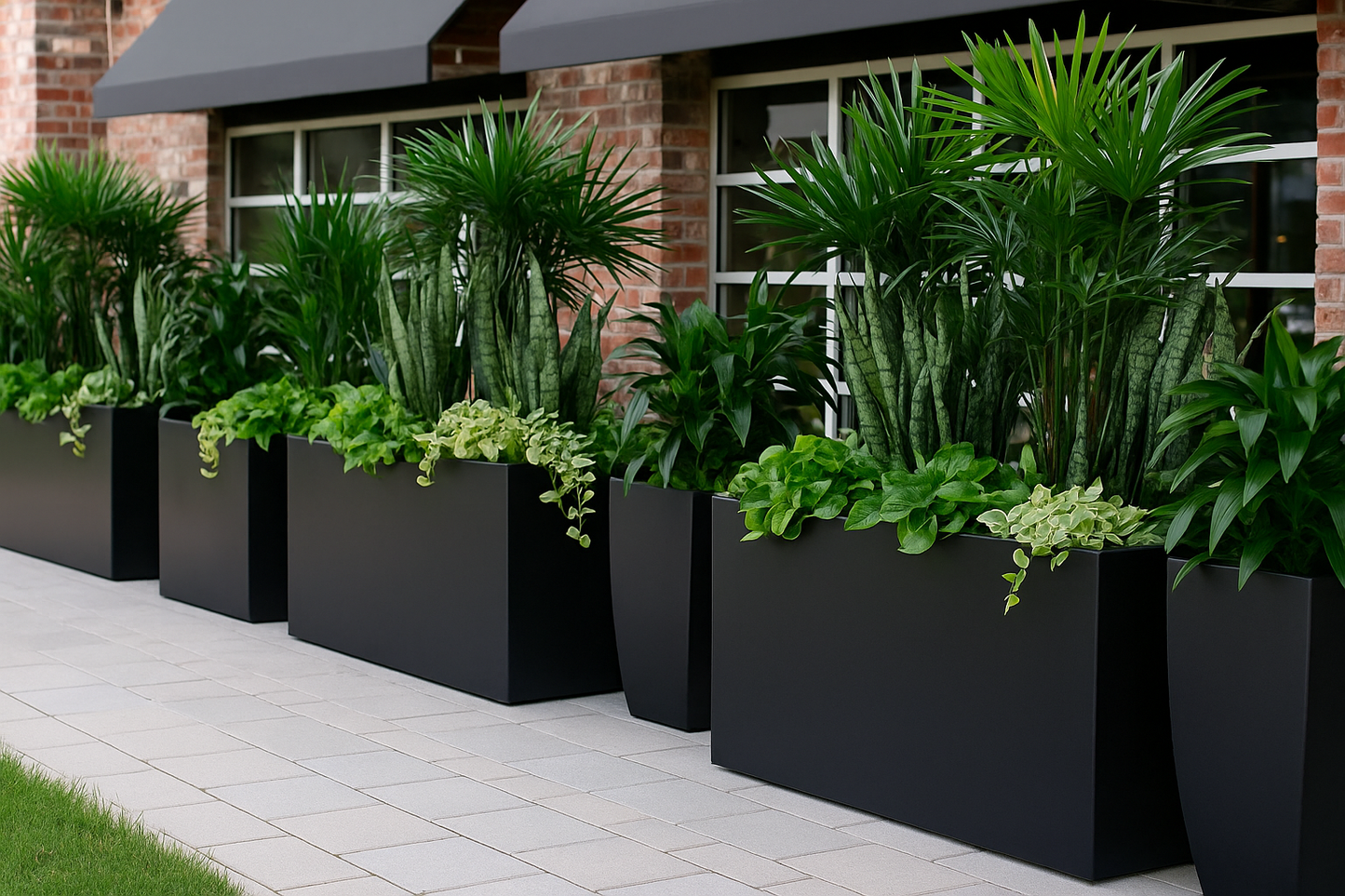 Plain Rectangular Planters