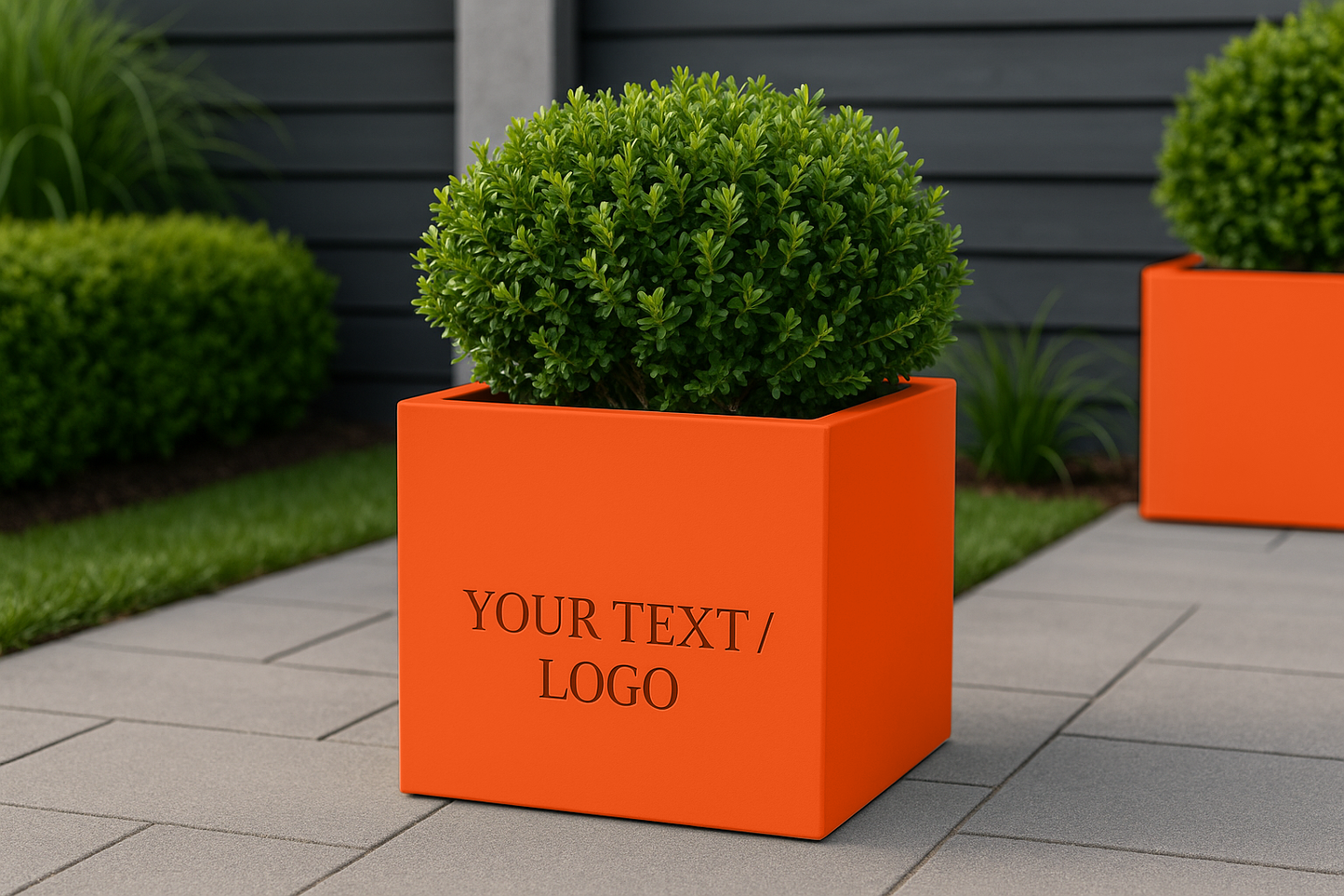 Illuminated Square Planters