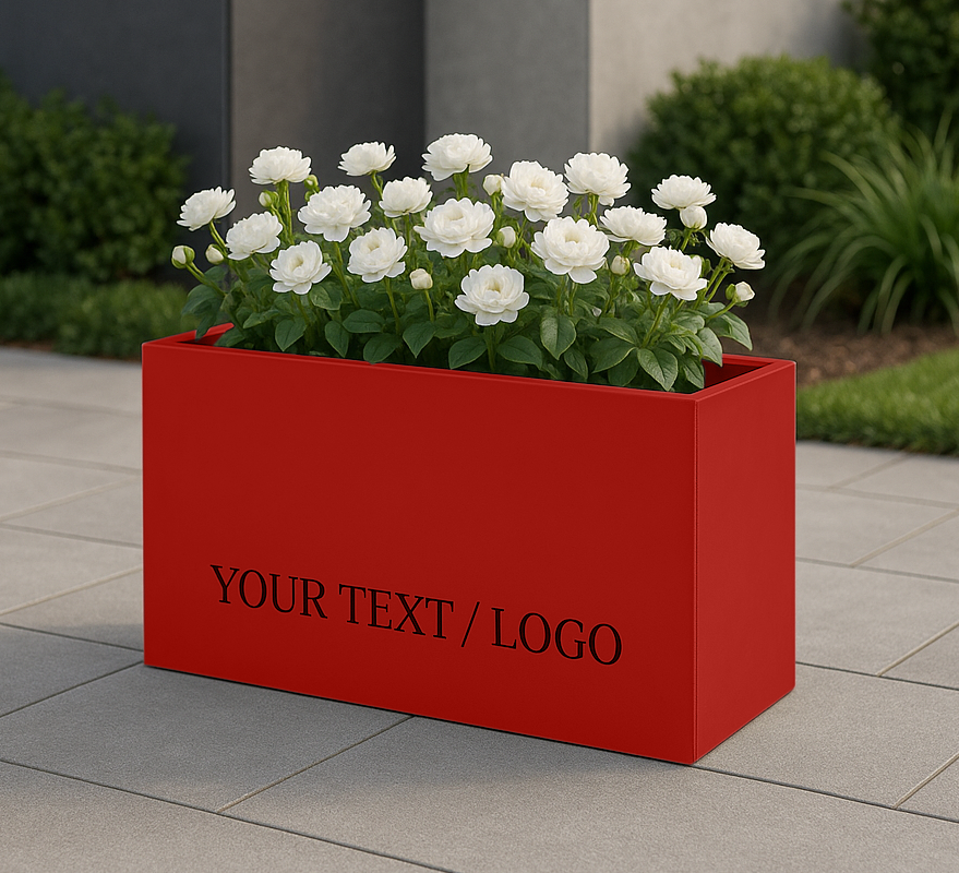 Illuminated Rectangular Planters