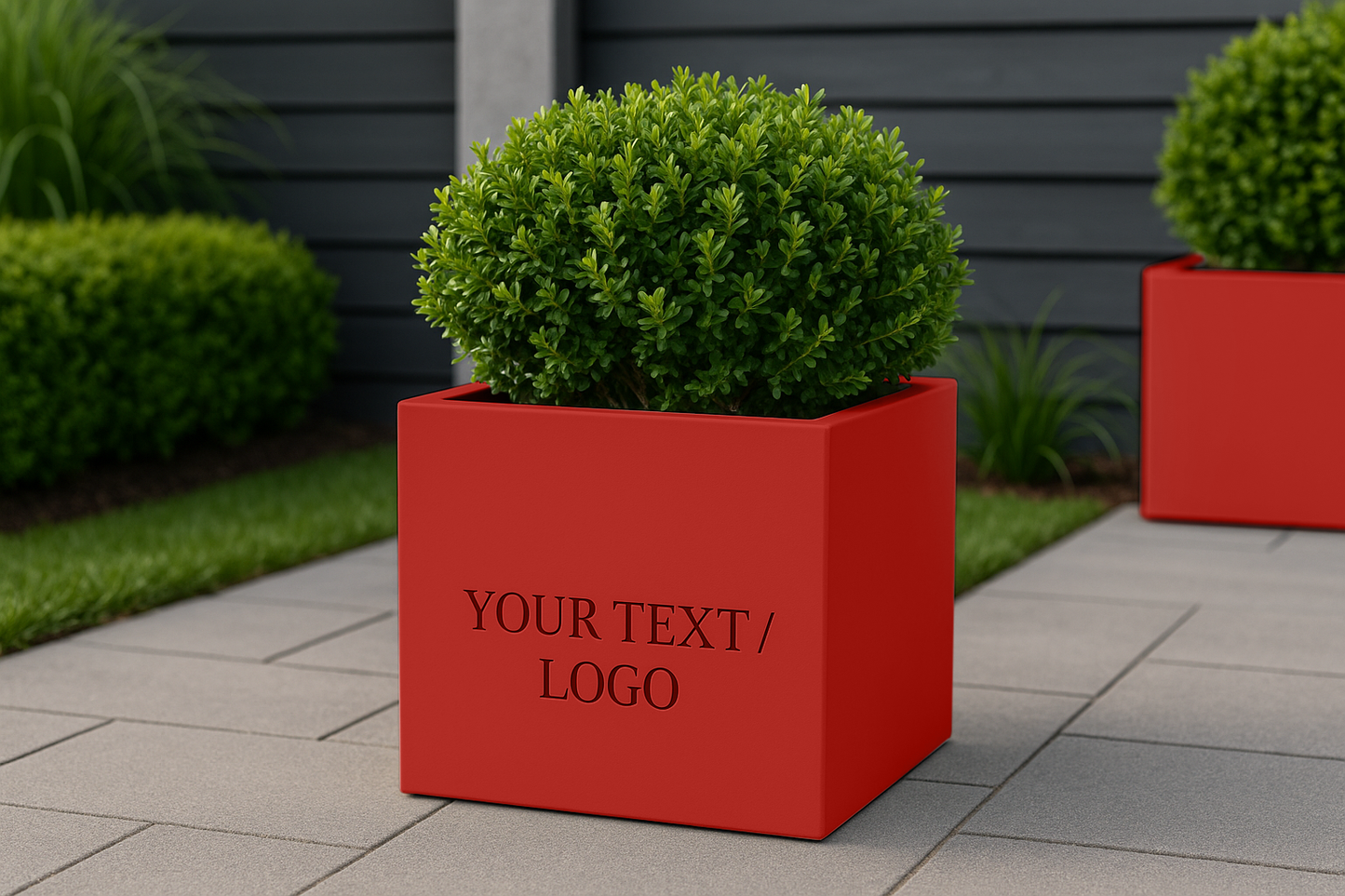 Illuminated Square Planters