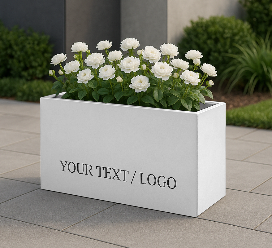 Illuminated Rectangular Planters