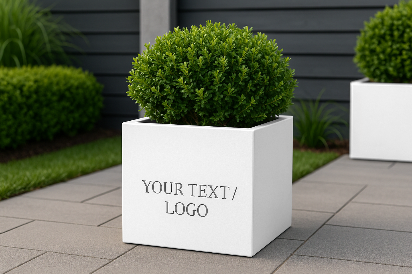 Illuminated Square Planters