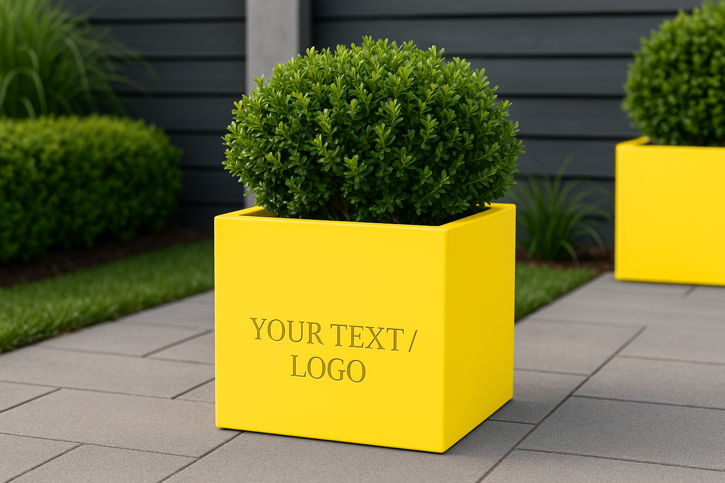 Illuminated Square Planters