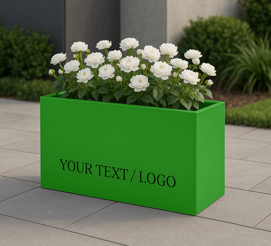 Illuminated Rectangular Planters