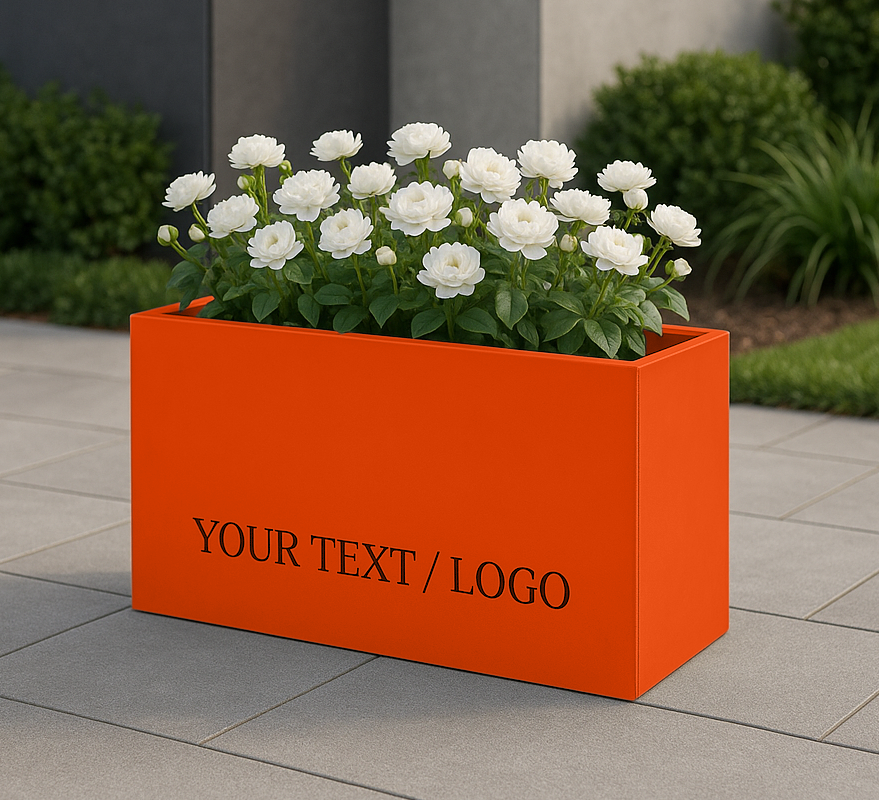 Illuminated Rectangular Planters